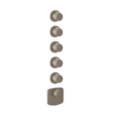 Gessi Ventaglio mitigeur thermostatique de douche à haut débit 5 sorties 43240 + 43109